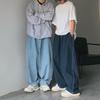 Unisex Oversized Japanese Street Style Wide-Leg Denim Trousers