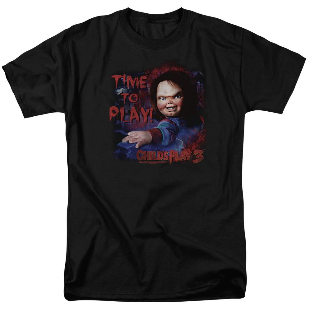 Childs Play 3 Time To Play Mens T Shirt Black Black Officially Licensed