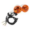 Amber 10Mm Universal Motorcycle Turn Signals For Suzuki Honda Kawasaki Cruiser Boulevard M109R VRZ1800