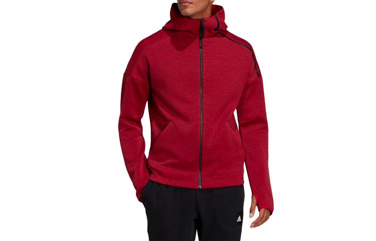 Adidas Jackets Men s Umber Red Hooded Moderate Other GT2508 XS