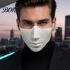 Cosplay Prop for Parties Masquerade Masque Men Women, Cyberpunk Half Face Mouth Plastic Cyber Ball Proms, Mardi Gras, Halloween Party Fashionable