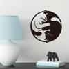 Decorazione Murale in Metallo Yin Yang Vintage per la Casa Appesa Artigianato in Ferro Simbolo Unico per Soggiorno Camera da Letto