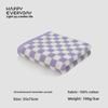 Checkered Bath Towel Cotton Face Towel Adult Absorbent Towels Gift Towel Supplies Bathing Tools