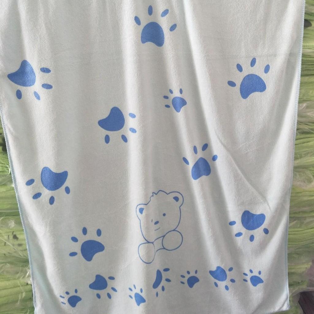 Children's Quick-Dry Absorbent Microfiber Beach Towel with Rabbit Print