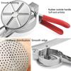 Stainless Steel Potato Ricer , Masher , Manual Handheld Kitchen Gadget for Mashed Potatoes, Grated Vegetables, and Fresh Juice Extraction