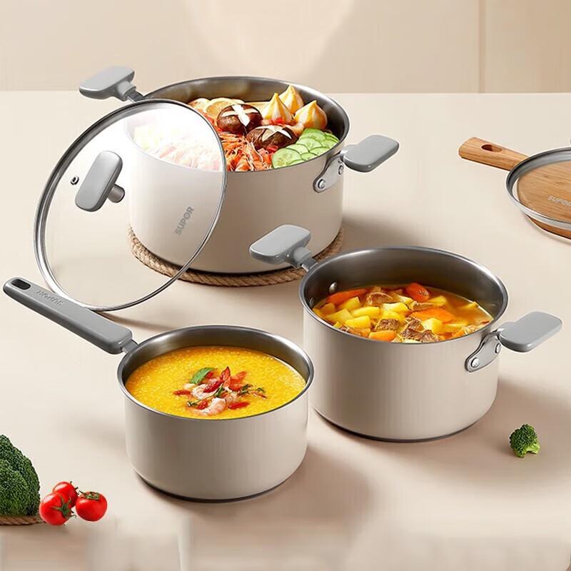 Supor 18cm 304 Stainless Steel Baby Food & Milk Pot