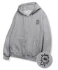 Randomoff [Fleece Lined] Mozzi Meonzi Mini Zip-Up Hoodie [Gray]
