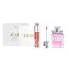 Perfume Flower Sweetheart + Enchanting Lip Gloss Makeup Set Gift Box Gift Bag Edition Eau De Toilette EDT Floral Fragrance 038 Apricot Brown+30ml