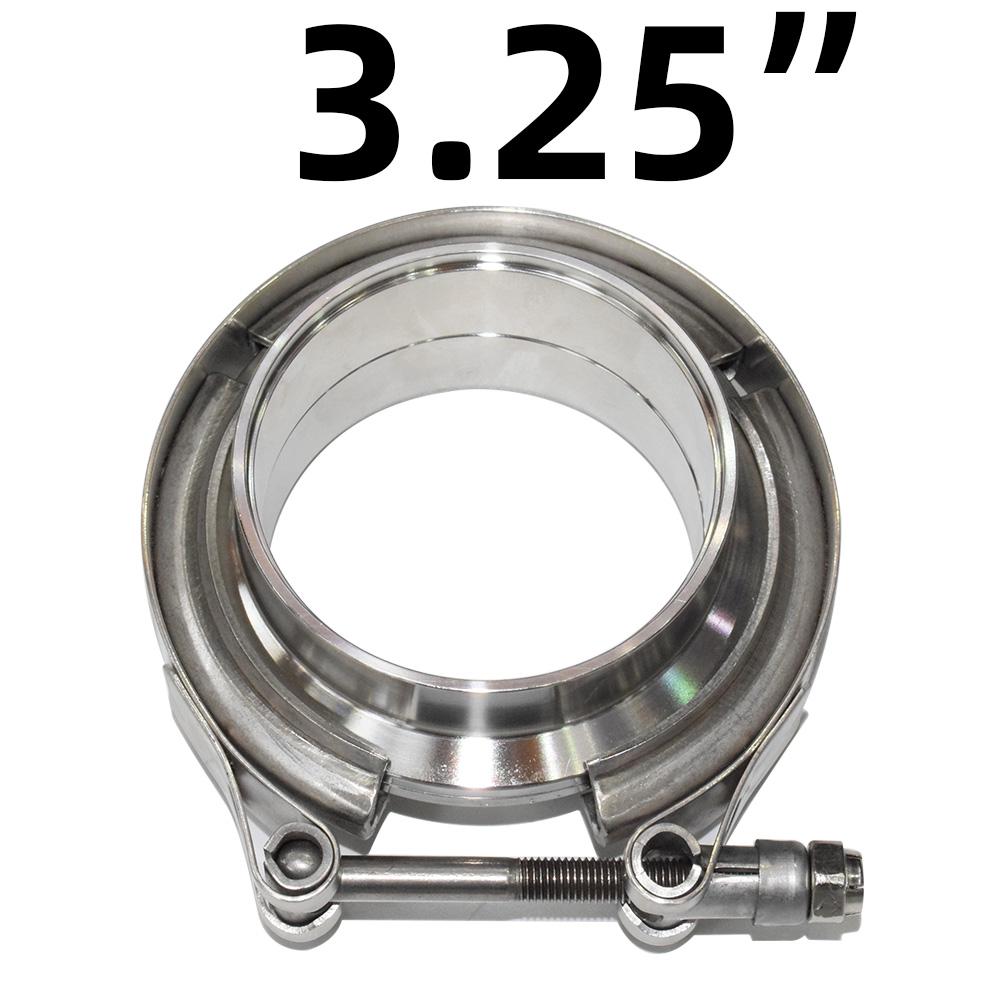 304 Stainless Steel 2“ 2.25"2.5" 3" V band Clamp 3"Inch V-band 2.5 3 Inch Exhaust Flange 76mm Turbo Exhaust Vband V Clamps Kits