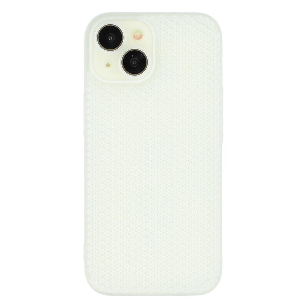 For iPhone 15 Case Heat Dissipation Hard PC Phone Cover with Camera Lens Protector
