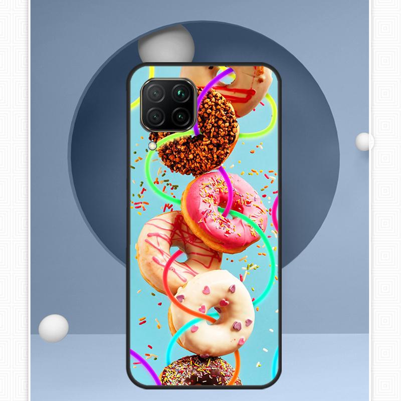 Macarons Cake Dessert Cute For Huawei Nova 12i 12s 11i 8i Y91 Y60 Y70 Y72 Y90 Y61 9 10 SE P20 P40 Lite P30 P60 Pro Case
