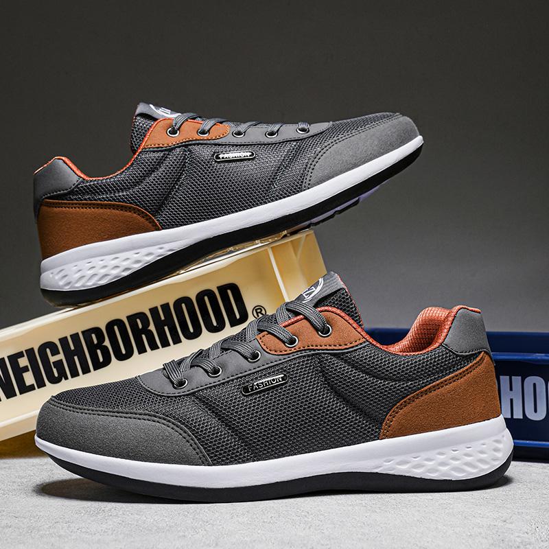 Yrzl Herren Atmungsaktive Sneaker Leichtgewichtige Bequeme Herren Laufschuhe Rutschfest Langlebig Weich Lässige Outdoor-Sportschuhe