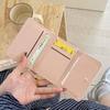 Cute Cat Women Three Fold Wallet Short Student Card Coin Purse Korean Cartoon Money Bag  Girls