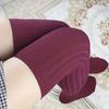 1Pair Women'S Thigh-High Winter Warm Soft Over-Knee Leg Warmers - Thermal Thermal Insulation, All-Season Comfort, Solid Color