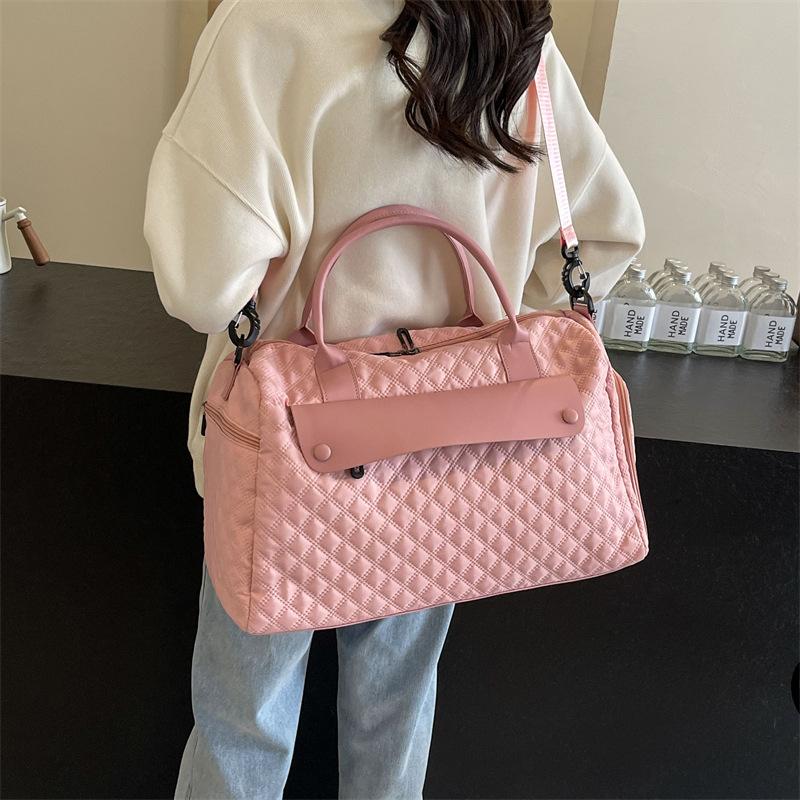 Short-distance Business Trip Large Capacity Shoe Storage Bag Hand Luggage Bag Dry Wet Separation Sports Gym Bag Contrasting Color Travel Bag