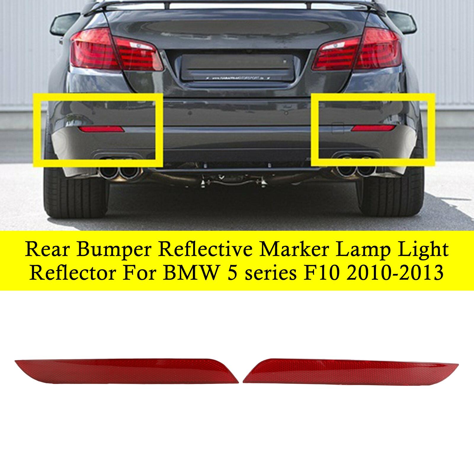 

Tail Fog Lamps Light Rear Bumper Reflector Pair For BMW 5-series F10/F18 10-13