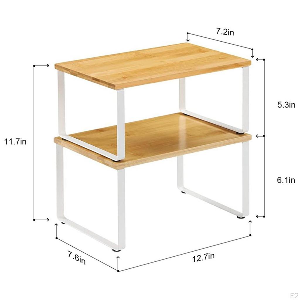 Pantry Storage Shelves Rack Kitchen Counter Holder Cabinet Organizer Shelf for