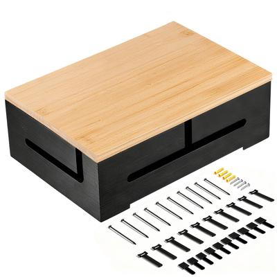 XWQ Cable Wire Concealing Outlet Router Power Cord Storage Wall Power Strip Storage Easy Includes 2 Types of Cable Clips and Cable Ties Box, Box, Box,