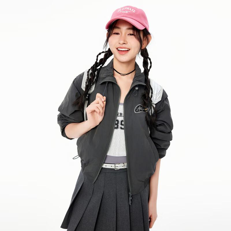 

LEDING Women s Relaxed Stand Collar Jacket L