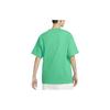 Nike Alphabet Logo Print Crew Neck T-Shirt Unisex Tops Court-Green FB2736-324