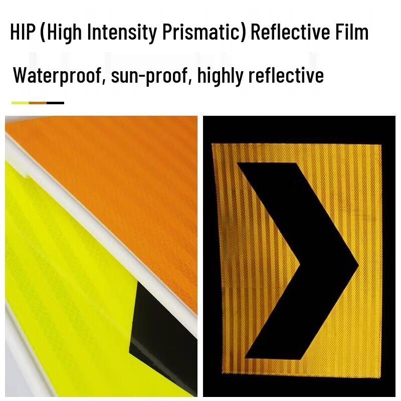 Fluorescent Traffic Safety Arrow Guide Sign