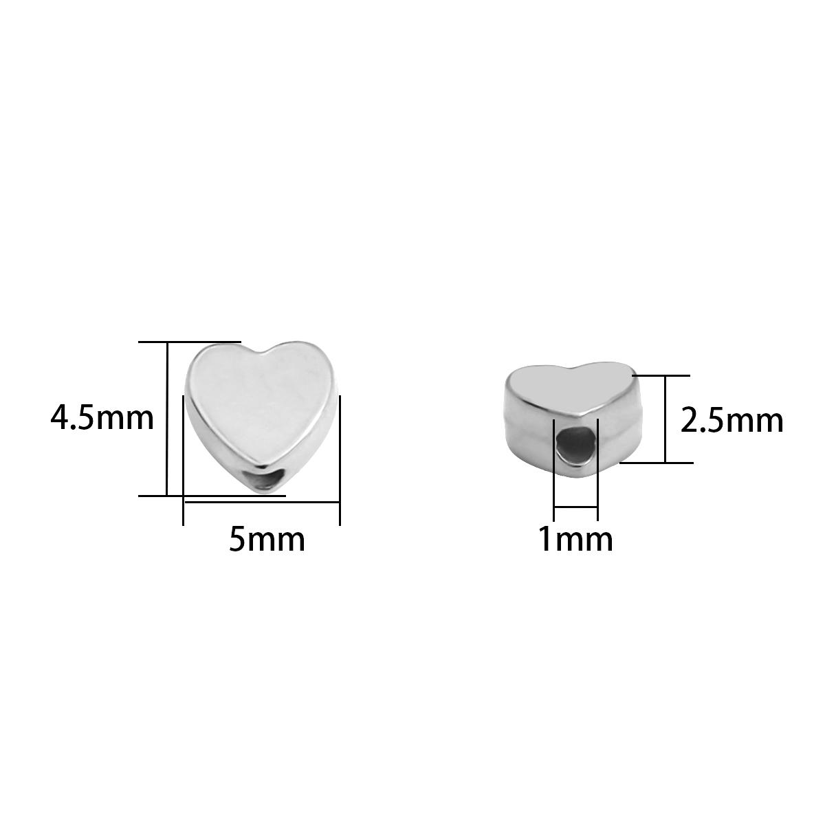 

100 шт./пакет CCB золотого, серебряного цвета, звезда, цветок, корона, бабочка, сердце, бусины, подвески, свободные прокладки, акриловые бусины, сделай сам, фурнитура для изготовления ювелирных изделий, очаровательные бусины 5*4.5mm серебряный