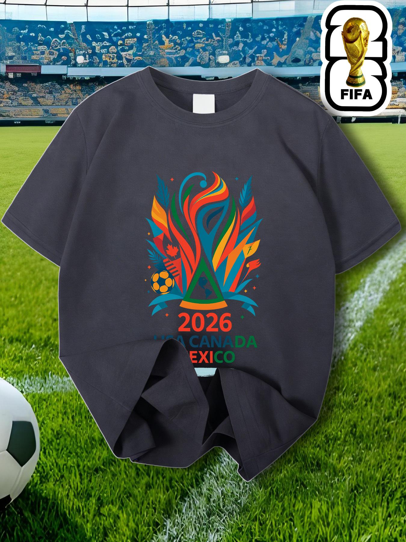 

FIFA World Cup Football Series Men s T-Shirt, FIFA Merchandise, Souvenirs, Support T-Shirt XXL темно-сірий