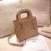 Geantă de umăr cu diamante strălucitoare pentru femei, geantă pentru fete, geantă de tip crossbody, geantă de mașină, cusut artizanat, pandantiv, decorare, material plutoniu