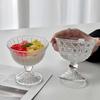 Ice Cream & Yogurt Glass Dessert Bowl - Tall, Elegant Design for Milkshakes, Pudding, and Mousse