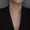 925 Silver Fashion Luxury White 6MM 8MM 10MM Mother of Pearl Pendant Necklace for Women Wedding Jewelry Accessories