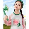 Girls' Pure Cotton Playful Print Long-Sleeve T-Shirt
