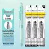 Zhibi DS-0179 Push-Type Gel Pen 0.5mm, Black, Quick-Drying, Silent, Smooth Tip for Practice.