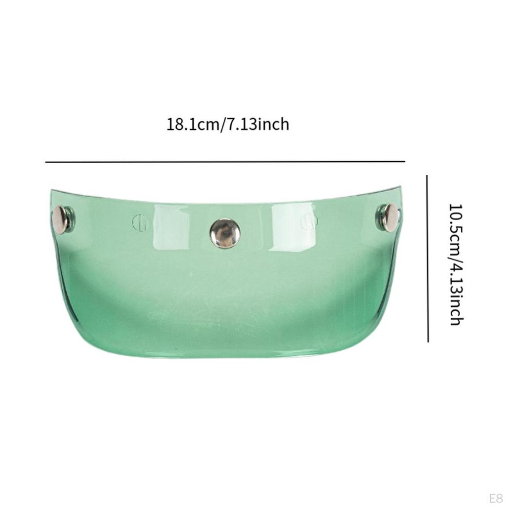 Helmet Peak Shield Direct Replace Easy Installation Accessories Vintage Sun Protector for 3/4