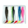 6Pcs/Lot Soft Swimbait 9Cm 4.4G Floating T-Tail Fishing Lure Tpr Paddle Tail Soft Lure Material Fishing Baits Fishing Tackle Pes