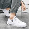Fashion Original Leather Casual Shoes Men Trendy White Slip-on Men's Sneakers Comfortable Flat Skateboard Shoes Men Zapatos Para Hombre