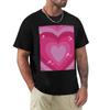 Trendy And Beautiful Heart Background Tshirt Christmas Theme Tee Top