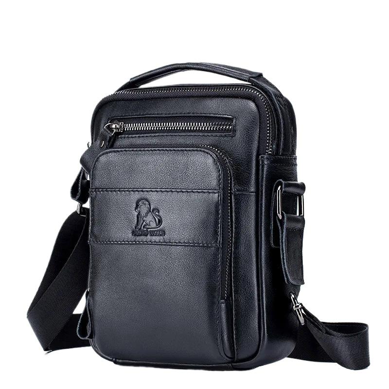 Genuine Leather Men Messenger Bag Male Small Man Fashion Crossbody Shoulder Bags Men's Travel New Handbags