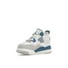 Air Jordan 4 Retro TD Military Blue 2024 Buty dla niemowląt Biały Off-White Neutralny szary BQ7670-141