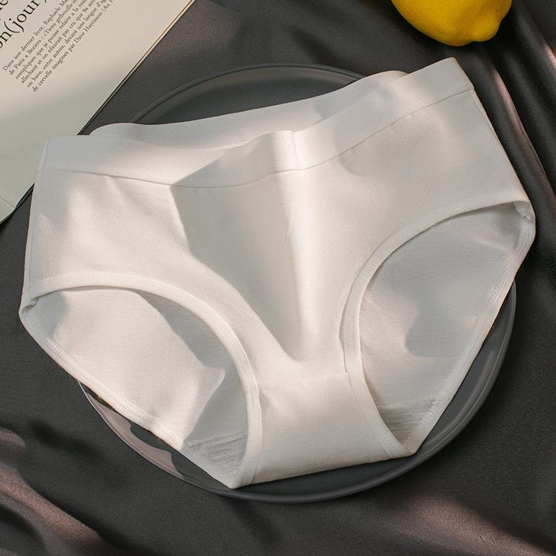 5 Teile/satz 1 Schwarz + 1 Weiß + 1 Lila + 1 Grau + 1 Blau Frauen Baumwolle Höschen Unterwäsche