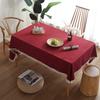 Tablecloth Solid Color Plain Color Imitation Cotton And Linen Fringed Lace Geometric Rectangular Dining Table Coffee Table Tablecloth