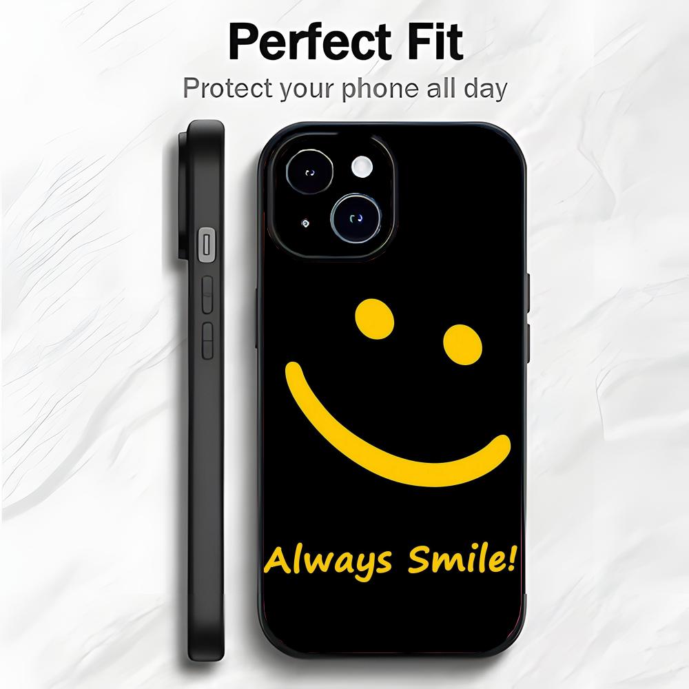 Cheerful Happy Symbol smiling Art Phone Case Phone Case Soft Packaging Lightweight For iPhone17 16 15 14 13ProMax