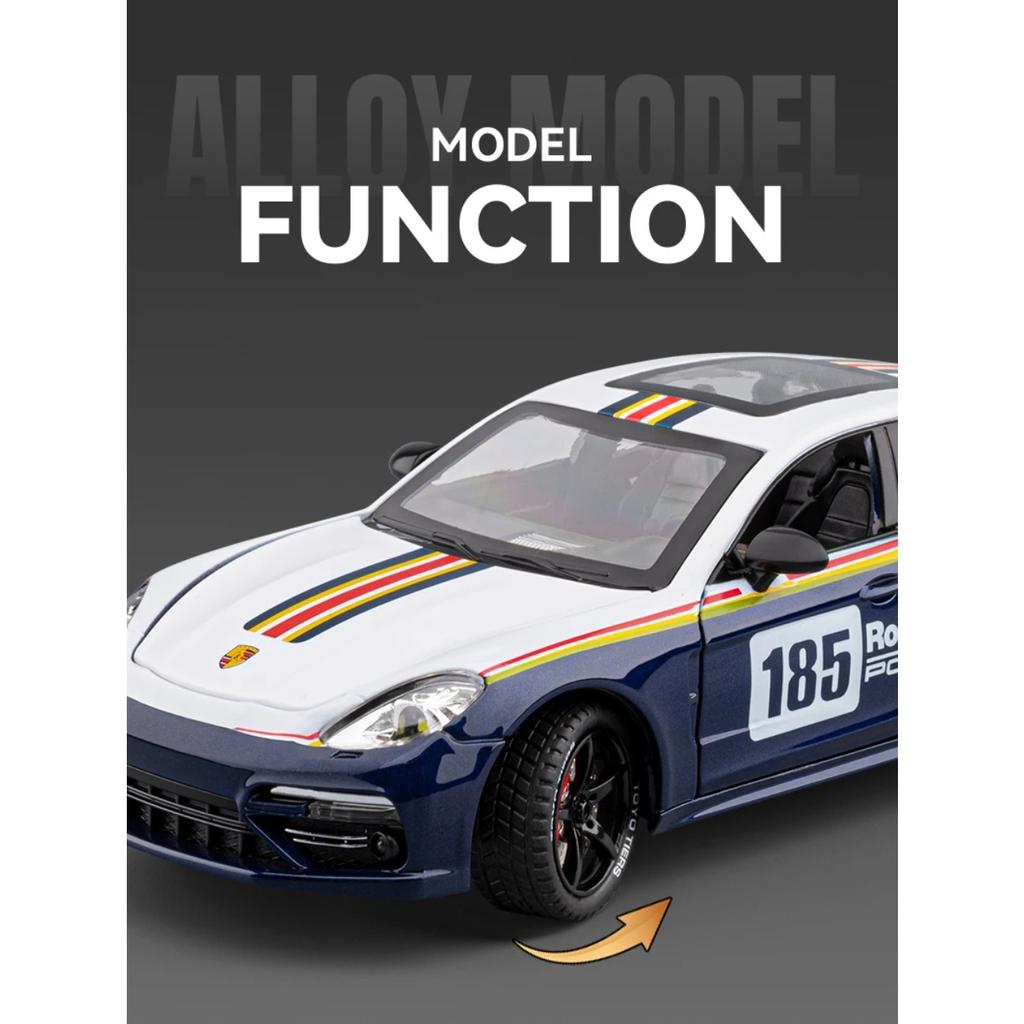 Spray 1/24 Porsche Panamera Track Edition Super Sport Car Alloy Metal Diecast Model Car with Light Pull Back Holiday Gift Friend