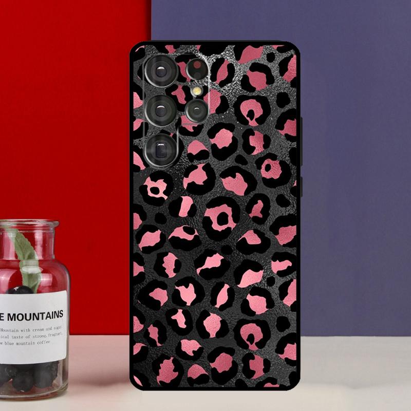 Leopard Print Funda Case For Samsung Galaxy S25 Ultra S9 S10 S20 S21 S22 Plus S23 Ultra S24 FE Phone Cover