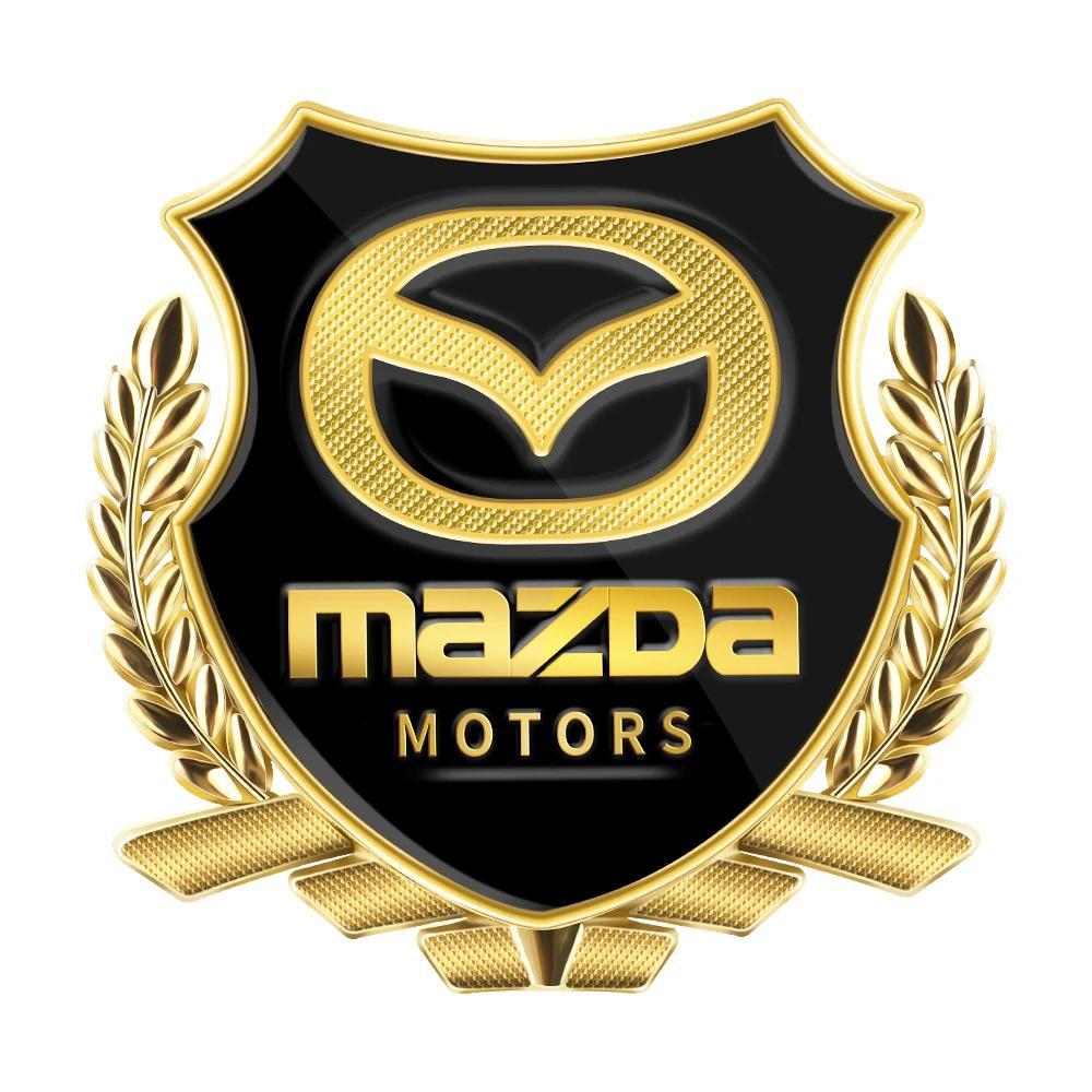 2025 Horký 3D kovový odznak křídel Boční obrys okna kufru Samolepka Decal pro Mazda 3 5 2 Axela CX-5 CX-3 CX-9 Atenza Demio RX7 M