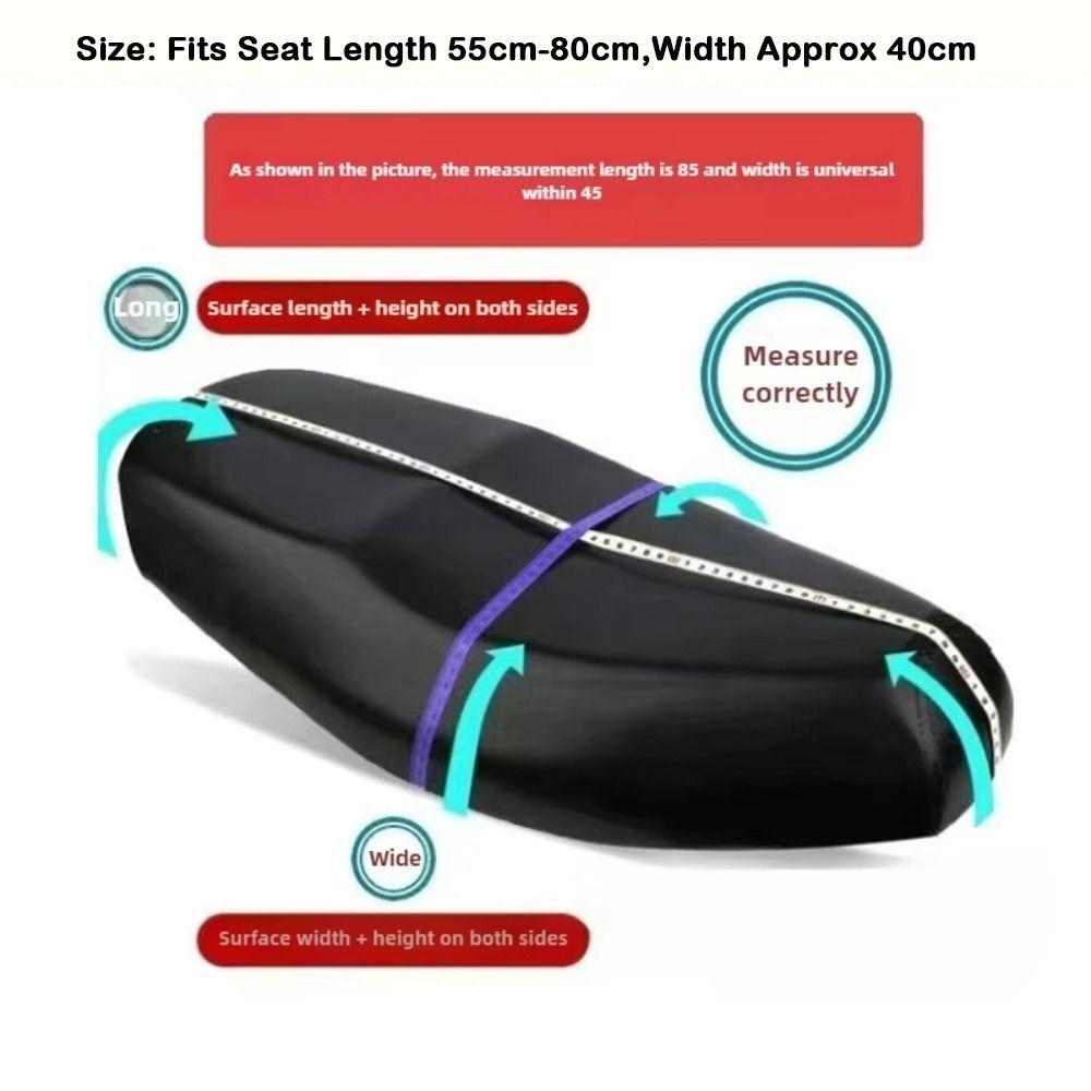 Universal Motorcycle Seat Cover PU Leather Seat Protector  for Electric Scooter Summer Riding