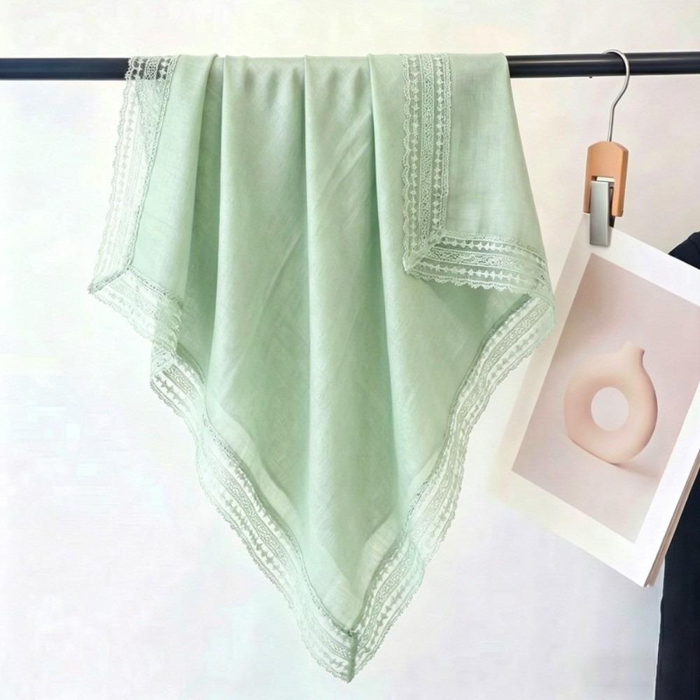Fashion 100*100cm Square Scarf Solid Color Luxury Wraps Soft Sun-Protection Foulard Oversides Beach