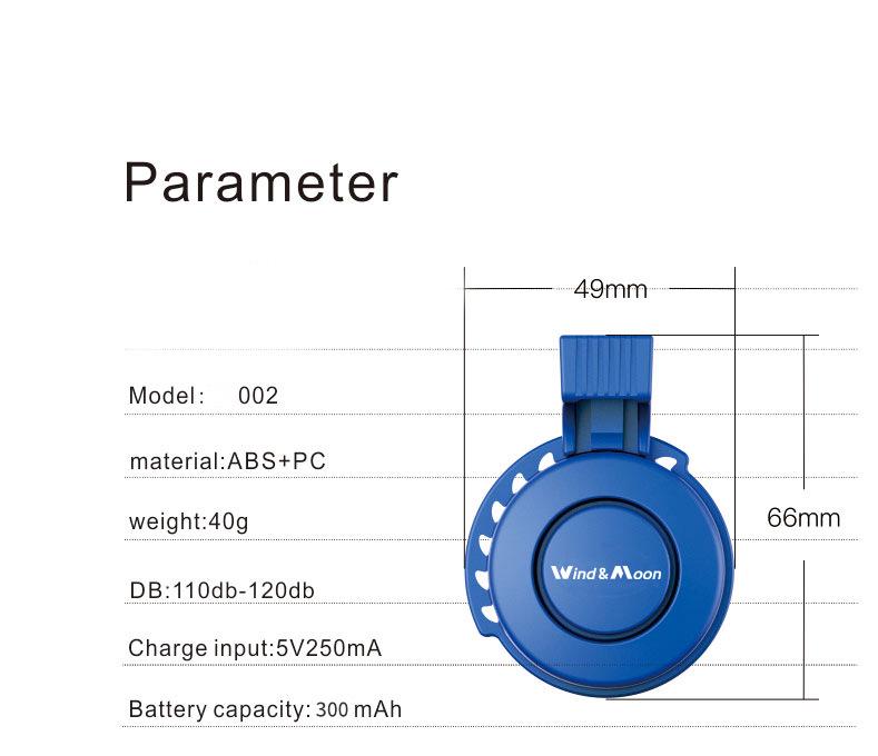USB Rechargeable Electric Horn for Bicycles and Scooters