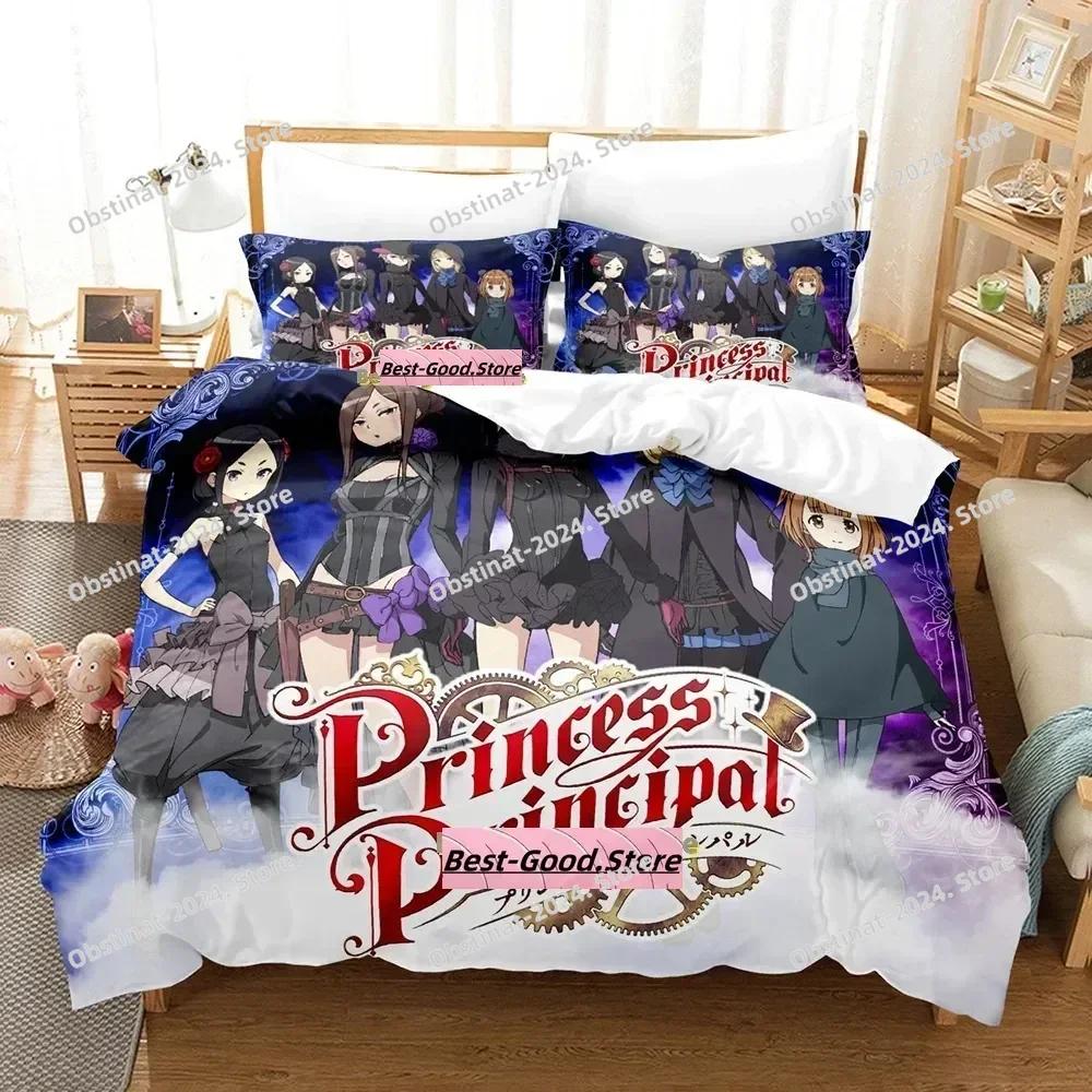 Princes Principal Beding Set Single Twin Ful Quen King-Sized Dimensionsd Dimensions Bed Linen Set Adult People Kid Bedrom Duvetcover Sets 3D Anime Bed