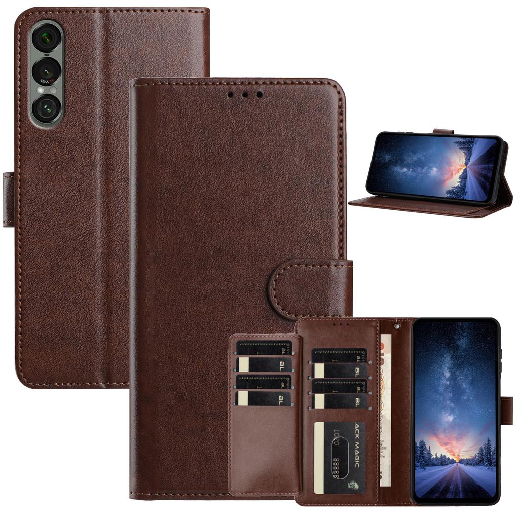 Für Blackview A85/A53 Pro/A53.ZTE/Sony-Serie. Brieftaschen-Handyhülle aus Lammleder, Mehrere Kartenfächer & Ständer, Stoßfeste Schutzhülle (10 Farben)