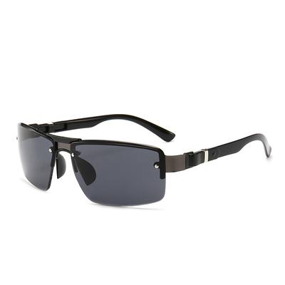 Fashion Men Vintage Metal Rectangle Sunglasses Classic  Sun Glasses Coating Lens Driving Eyewear For Men/Women